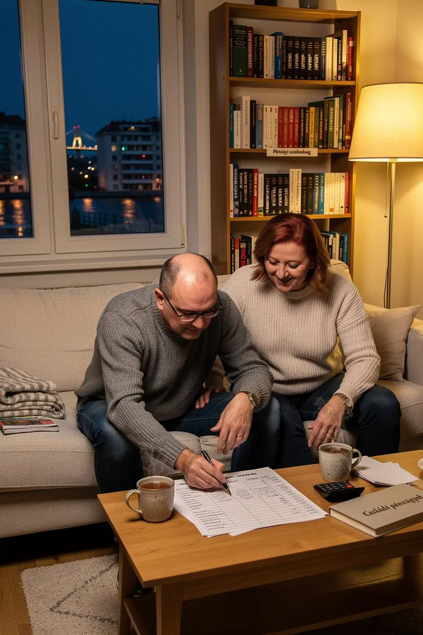 Olvasás közben látható könyv, amely a pénzügyi tudatosság növelésére összpontosít.